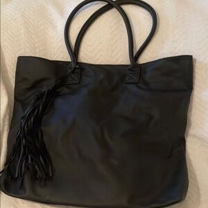 Elegant Black Tote Bag